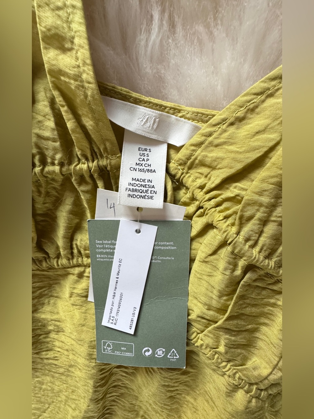 New! H&M Summer Drawstring dress